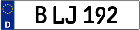 Trailer License Plate